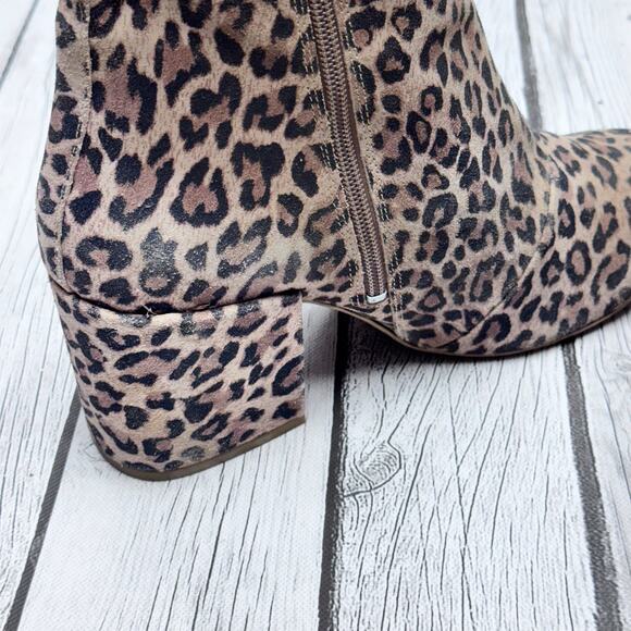 Free People Leopard Print Suede Boots Size 41 - Picture 5 of 9